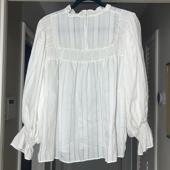 Zara high ruffled collar blouse EUC - Picture 5 of 10